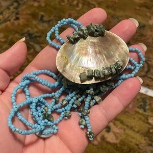 Beaded shell necklace